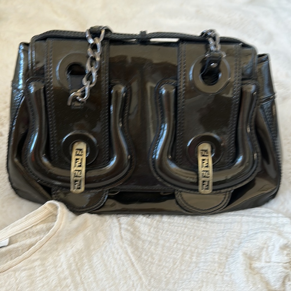 Very good condition FENDI PATENT LEATHER BAG